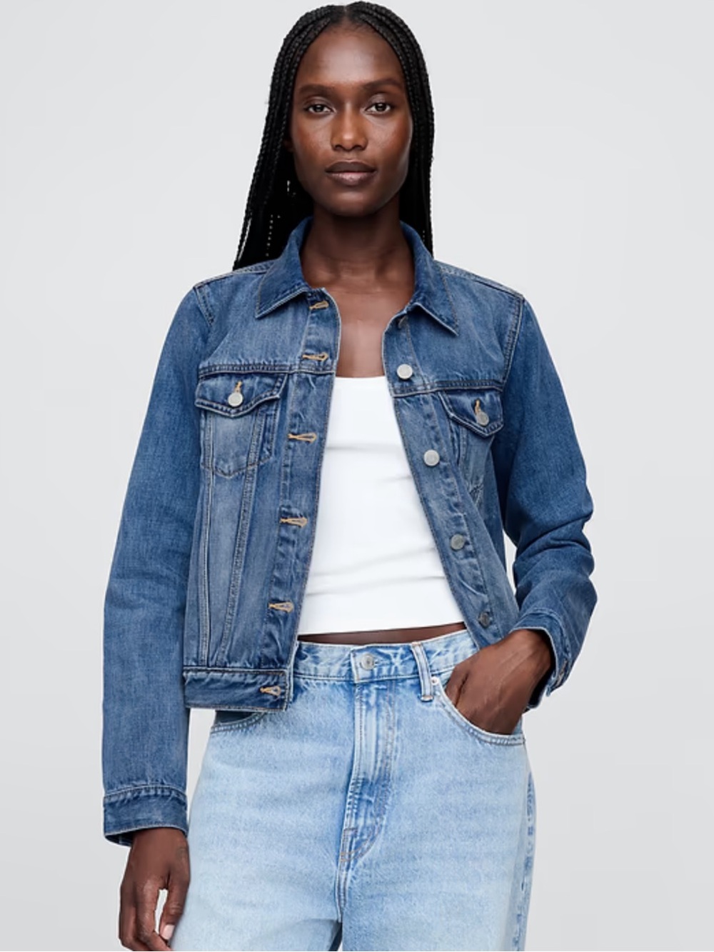 GAP Denim Oversized Jean Jacket Dolman Icon Med Indigo Sz Med 100% cotton NWOT